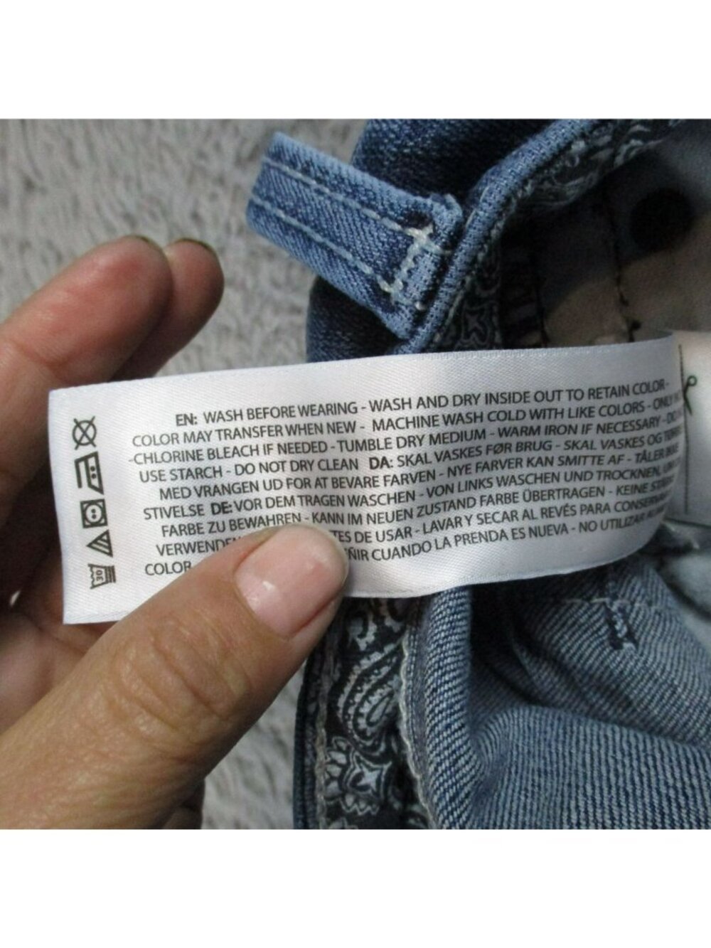 Ariat Jeans Womens 28 Tall Blue Stretch Denim Bootcut *Read* - Picture 13 of 15